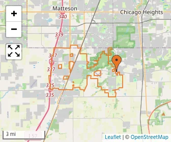 Area schools map